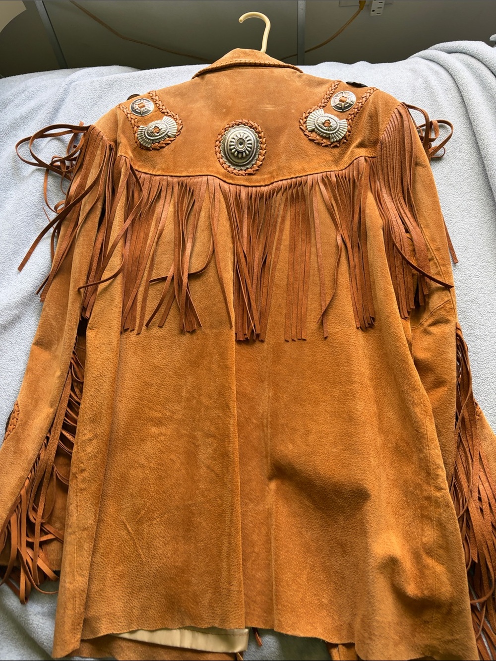 Vintage Western Fringe Suede Jacket - Brown - Picture 7 of 13